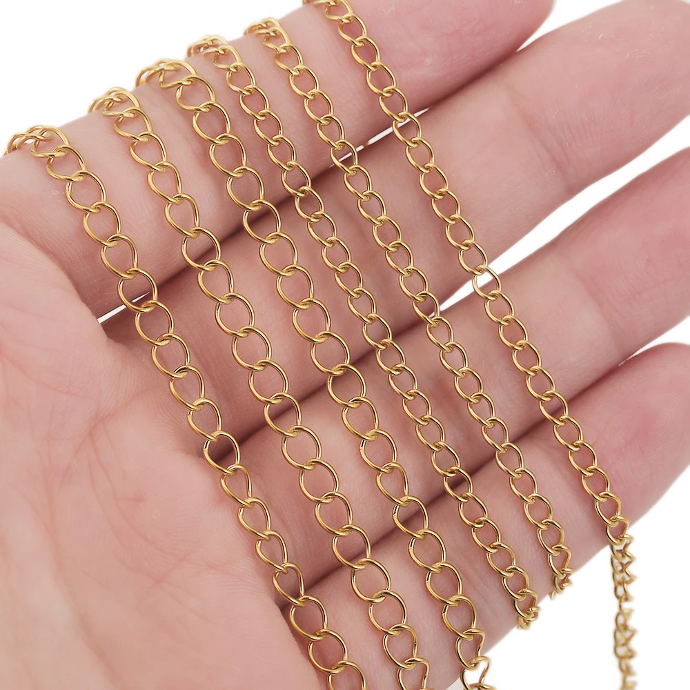 2m Stainless Steel Gold Plated Adjustable Extension Tail Chain for DIY Necklace Bracelet Jewelry Making Supplies Bulk Wholesale
2m Stainless Steel Gold Plated Adjustable Extension Tail Chain for DIY Necklace Bracelet Jewelry Making Supplies Bulk Wholesale