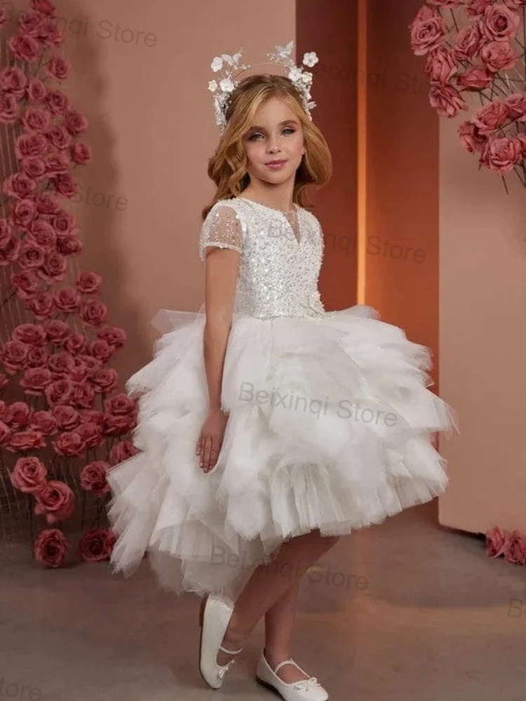 White Girls Elegant Dresses New Product String Beads Fluffy Formal Occasion Girl Birthday Tulle Appliques Lace Prom Party Gown
White Girls Elegant Dresses New Product String Beads Fluffy Formal Occasion Girl Birthday Tulle Appliques Lace Prom Party Gown