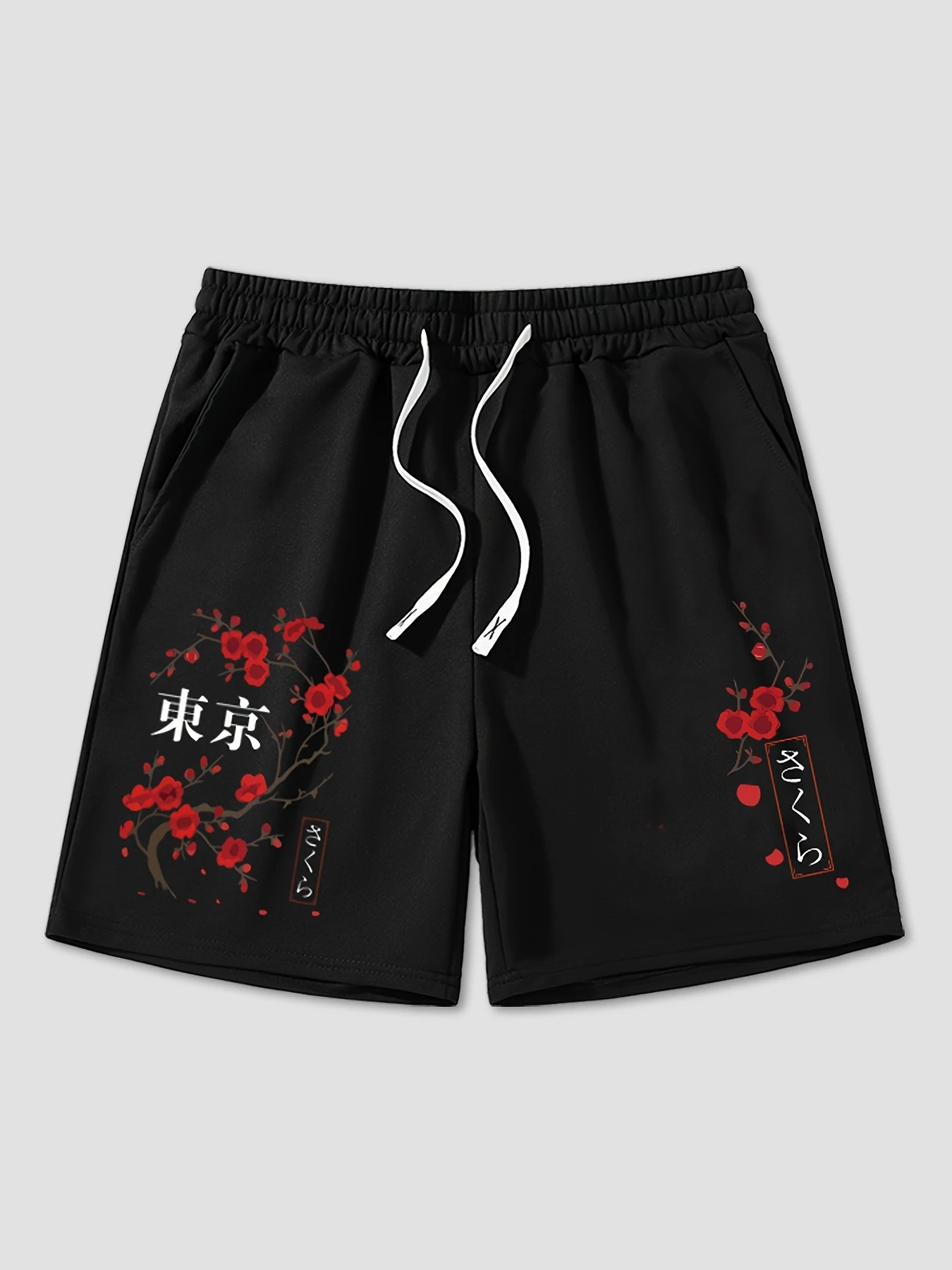 Men'S Athletic Breathable Casual Shorts, Tokyo Print, Loose Fit with Pockets, Elastic Waistband and Drawstring
Men'S Athletic Breathable Casual Shorts, Tokyo Print, Loose Fit with Pockets, Elastic Waistband and Drawstring