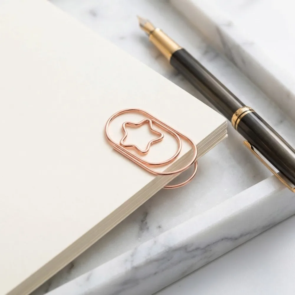 300 Pcs Silver /Rose Gold Star Shaped Paper Clips Delicate Star Shaped Stainless Steel Paper Clips Mini Size
300 Pcs Silver /Rose Gold Star Shaped Paper Clips Delicate Star Shaped Stainless Steel Paper Clips Mini Size