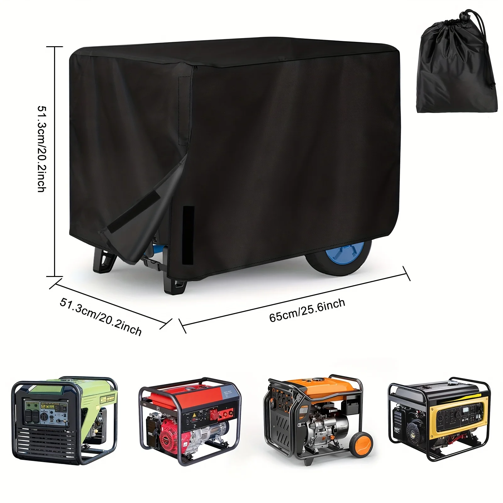 Outdoor Portable Generator Heavy Duty Waterproof Cover, Universal Design Fits Multiple Models, with Storage Bag
Outdoor Portable Generator Heavy Duty Waterproof Cover, Universal Design Fits Multiple Models, with Storage Bag