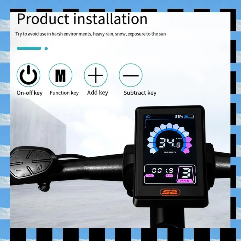 ABME Ebike LCD Display UKS2 Display Color Vertical Screen Display For Bafang BBS01 BBS02 BBSHD Mid Motor
ABME Ebike LCD Display UKS2 Display Color Vertical Screen Display For Bafang BBS01 BBS02 BBSHD Mid Motor