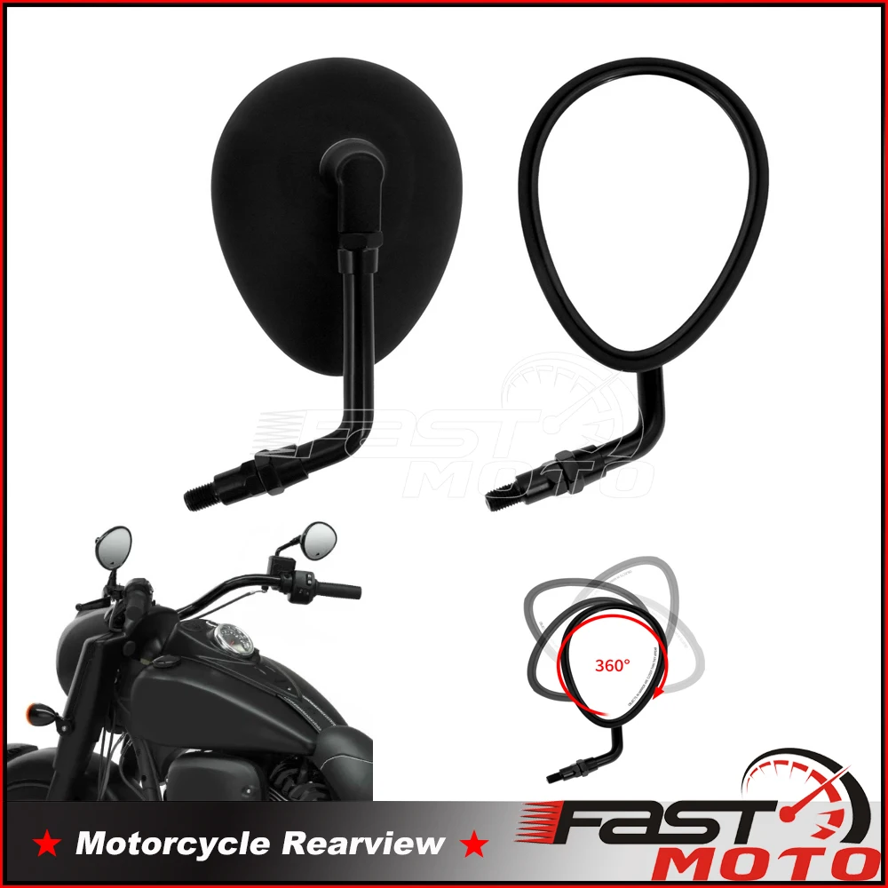360° Adjustment Motorcycle Rear View Mirrors Universal 10mm Rearview Side Mirrors for Harley Chopper Bobber Crusier Motorbike
360° Adjustment Motorcycle Rear View Mirrors Universal 10mm Rearview Side Mirrors for Harley Chopper Bobber Crusier Motorbike