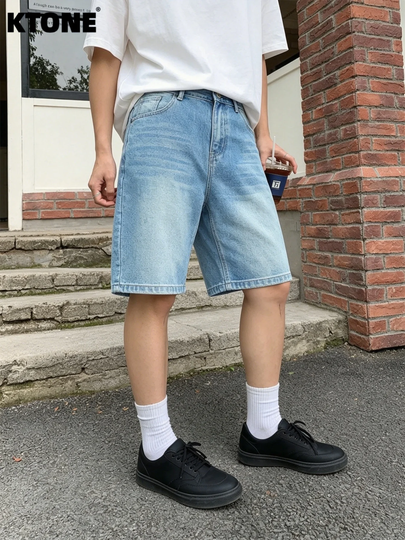 Men's Black Blue Loose Non‑Elastic Denim Casual Shorts No accessories or belts included
Men's Black Blue Loose Non‑Elastic Denim Casual Shorts No accessories or belts included