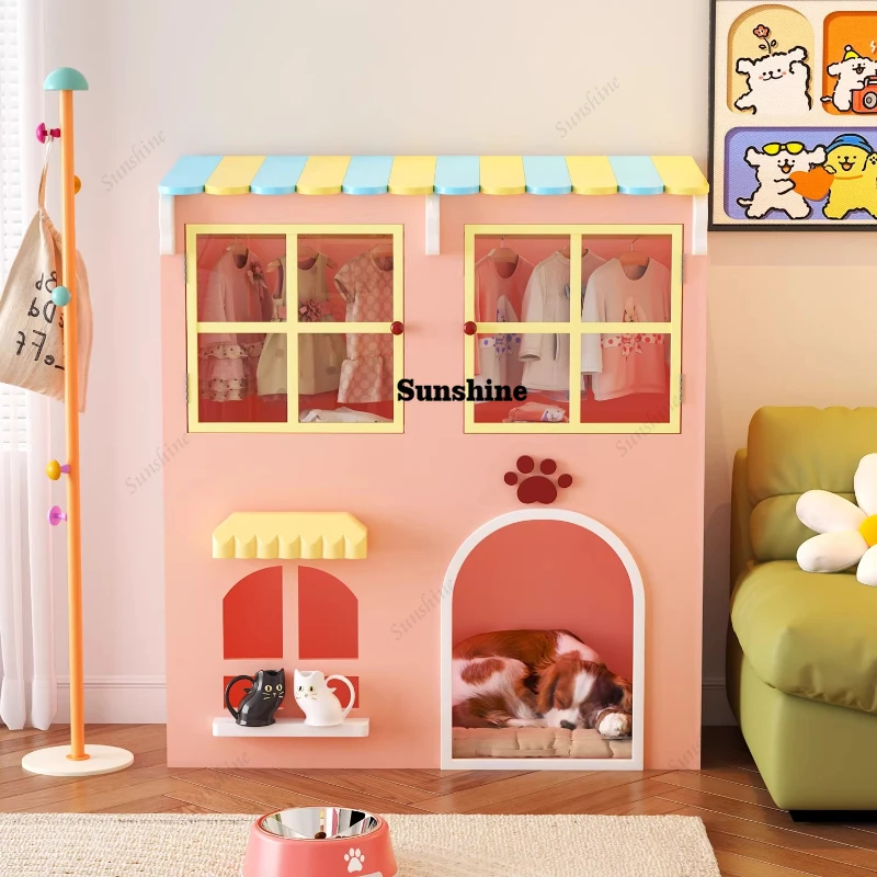 Small dog nest pet dog large villa indoor semi-closed, upper cabinet and lower nest combination
Small dog nest pet dog large villa indoor semi-closed, upper cabinet and lower nest combination