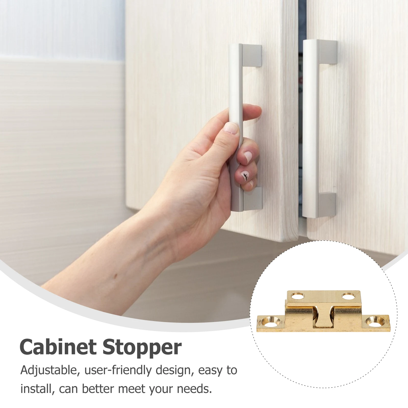 4Sets Door Ball Catch Copper Rustproof Closet Accessory Stable Durable Ball Catch Easy Operation Cabinet Stopper
4Sets Door Ball Catch Copper Rustproof Closet Accessory Stable Durable Ball Catch Easy Operation Cabinet Stopper