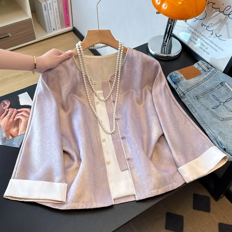 New Chinese Style Classical Silk Fabric Embroidered round Neck Sleeveless Thin Outerwear Strap Two Piece Set Women's Fashion
New Chinese Style Classical Silk Fabric Embroidered round Neck Sleeveless Thin Outerwear Strap Two Piece Set Women's Fashion