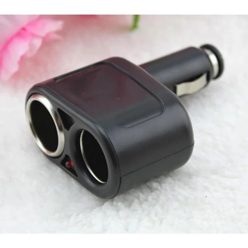Двойной адаптер автомобильного прикуривателя 12 В - 2 розетки, светодиодный индикатор, пластиковый автомобильный аксессуар питания
Двойной адаптер автомобильного прикуривателя 12 В - 2 розетки, светодиодный индикатор, пластиковый автомобильный аксессуар питания
