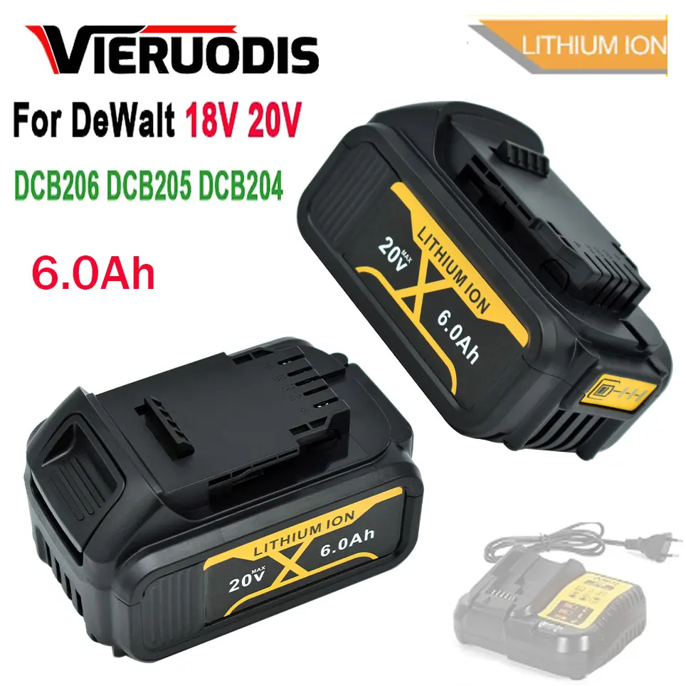 For DeWalt 20V Battery Tools 6.0Ah DCB200 DCB184 DCB181 Replacement Li-ion Battery for DeWalt MAX power tool lithium Battery
For DeWalt 20V Battery Tools 6.0Ah DCB200 DCB184 DCB181 Replacement Li-ion Battery for DeWalt MAX power tool lithium Battery