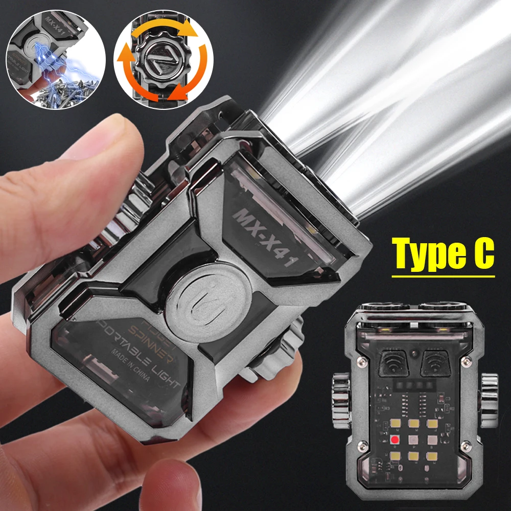Double Light Key Chain Light Outdoor Camping Portable Mini Work Light Rechargeable Magnetic Emergency Flashlight Rotating Gyro
Double Light Key Chain Light Outdoor Camping Portable Mini Work Light Rechargeable Magnetic Emergency Flashlight Rotating Gyro