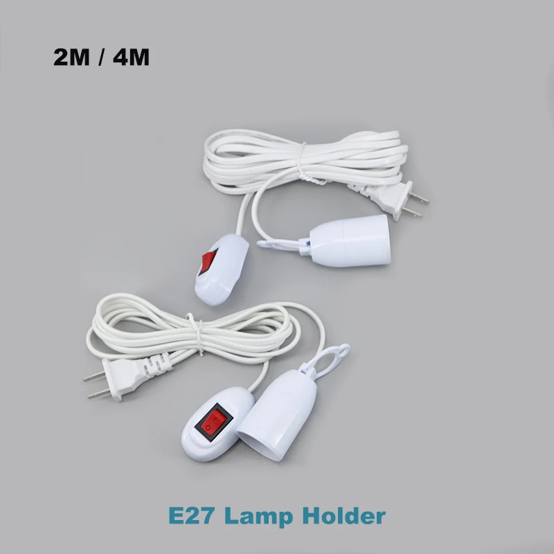 2m/4m E27 Lamp Bases Universal Switch button Led Bulb power cable Socket extend Adapter Screw Holder Accessories Tools US Plug B
2m/4m E27 Lamp Bases Universal Switch button Led Bulb power cable Socket extend Adapter Screw Holder Accessories Tools US Plug B