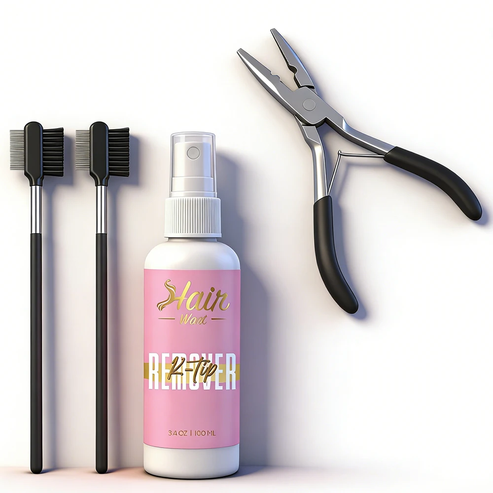 Набор для удаления кератиновых и термоклеевых прядей Hair Want K Tip, 100 мл, с кератиновым растворителем и щипцами для удаления клея
Набор для удаления кератиновых и термоклеевых прядей Hair Want K Tip, 100 мл, с кератиновым растворителем и щипцами для удаления клея