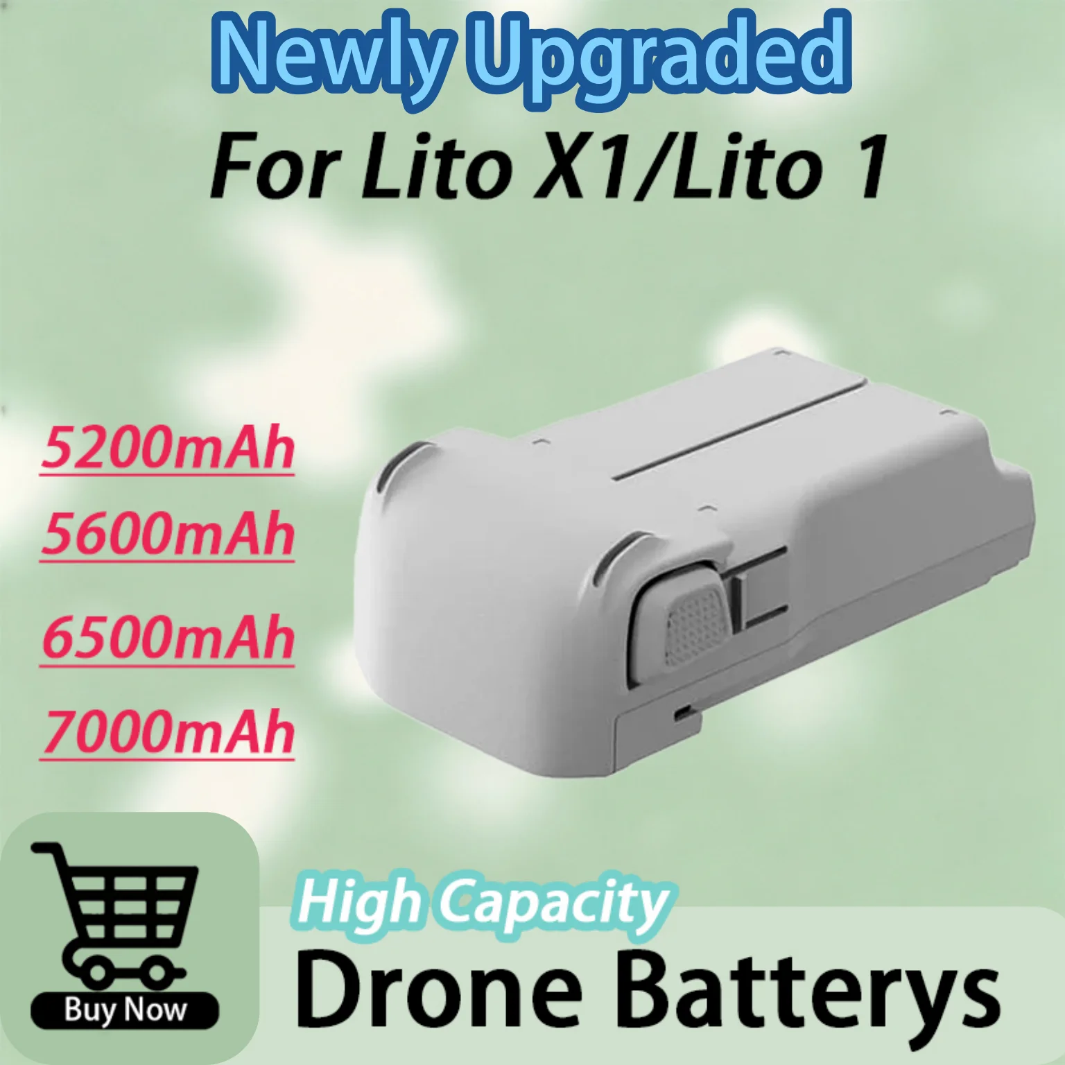 Multi-Capacity Upgrade Lithium Battery Extended Flight Time Replacement Spare for Lito X1 & Lito 1 Drone
Multi-Capacity Upgrade Lithium Battery Extended Flight Time Replacement Spare for Lito X1 & Lito 1 Drone