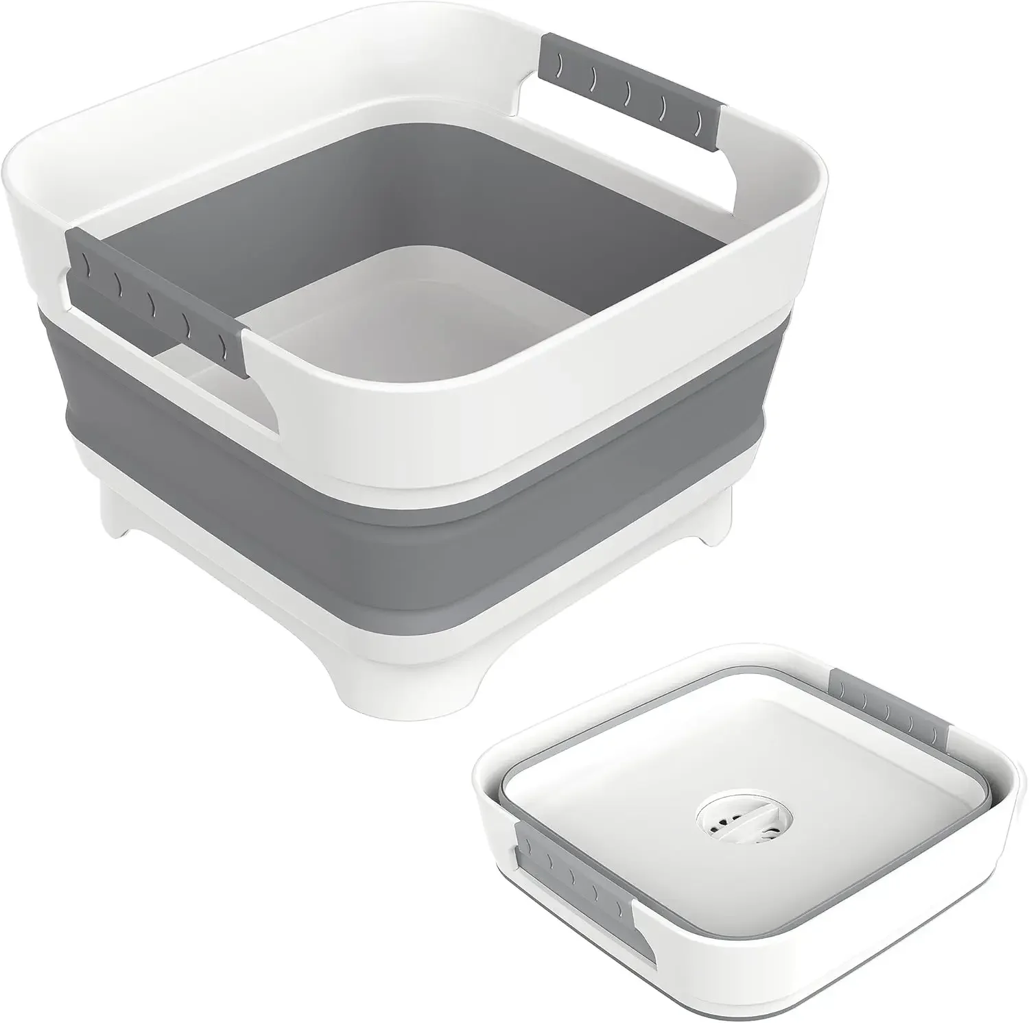 Collapsible 2.4 Gal Wash Basin with Drain Plug, Portable Sink for Camping, Kitchen & RV Use (Gray)
Collapsible 2.4 Gal Wash Basin with Drain Plug, Portable Sink for Camping, Kitchen & RV Use (Gray)