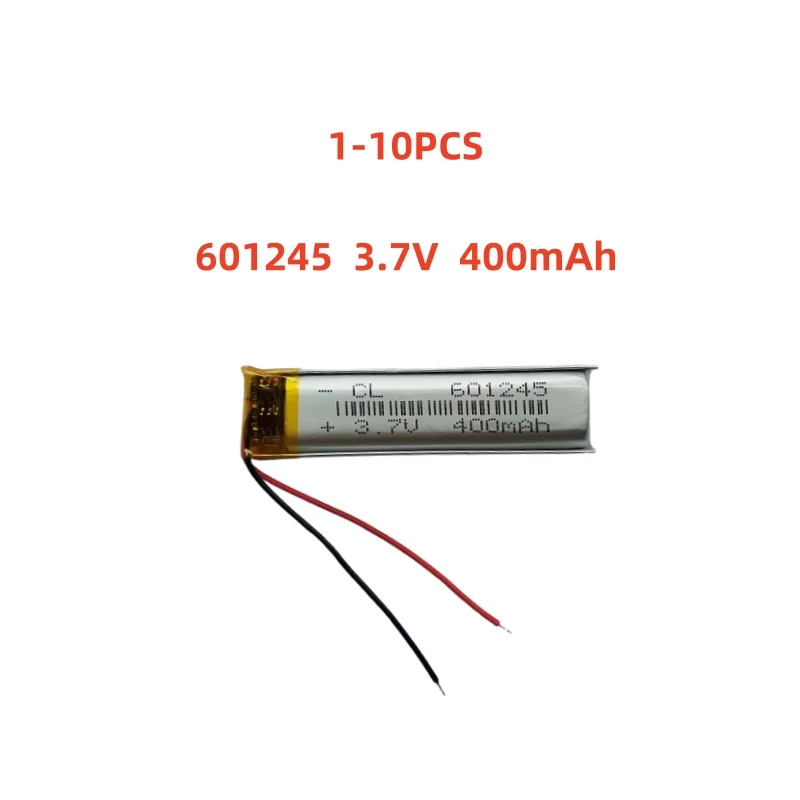 601245 3.7V 400mAh Small Size Lipo Rechargeable Battery Lithium Polymer For MP3 Bluetooth MID headset headphone video pen
601245 3.7V 400mAh Small Size Lipo Rechargeable Battery Lithium Polymer For MP3 Bluetooth MID headset headphone video pen