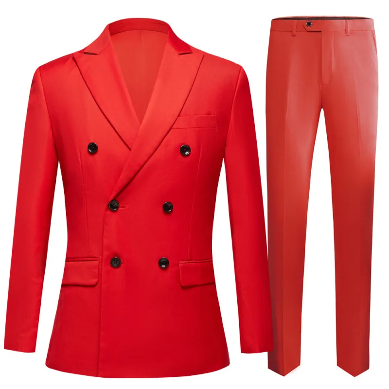 2023 New Men's Suit Set European and American Colorful Double breasted Set with 9 Colors Available
2023 New Men's Suit Set European and American Colorful Double breasted Set with 9 Colors Available