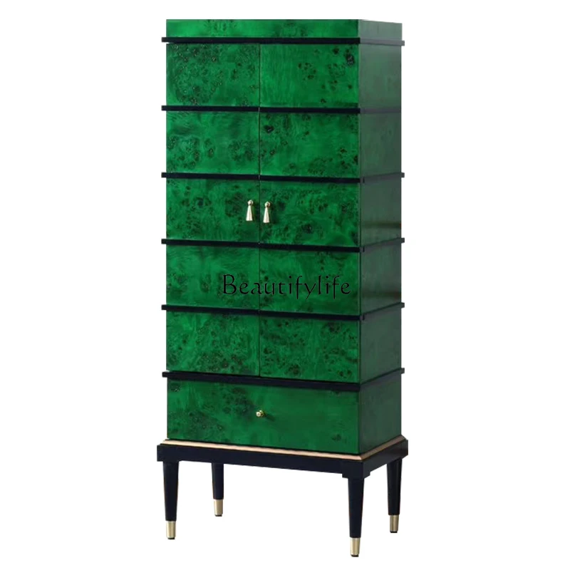 Light luxury door cabinet grandmother green decoration American high shoe cabinet
Light luxury door cabinet grandmother green decoration American high shoe cabinet