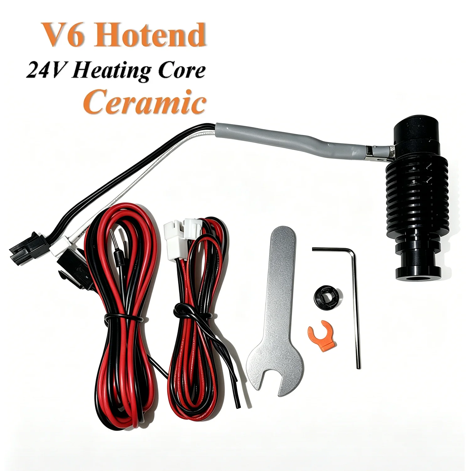 24V 50W60W V6 Hotend For Voron 0.1 0.2 2.4 3D Printer Bimetal Throat Ceramic Heating Core Print Head For Prusa Ender3 CR10 MK3S.
24V 50W60W V6 Hotend For Voron 0.1 0.2 2.4 3D Printer Bimetal Throat Ceramic Heating Core Print Head For Prusa Ender3 CR10 MK3S.