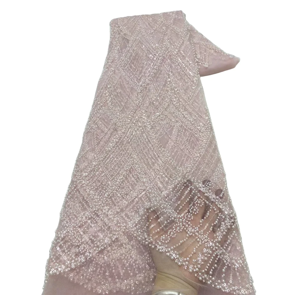 French Mesh Sequins Lace Fabric L-1401885 High Quality African Tulle Beads Sequins Lace For Women Luxury Party Dress
French Mesh Sequins Lace Fabric L-1401885 High Quality African Tulle Beads Sequins Lace For Women Luxury Party Dress