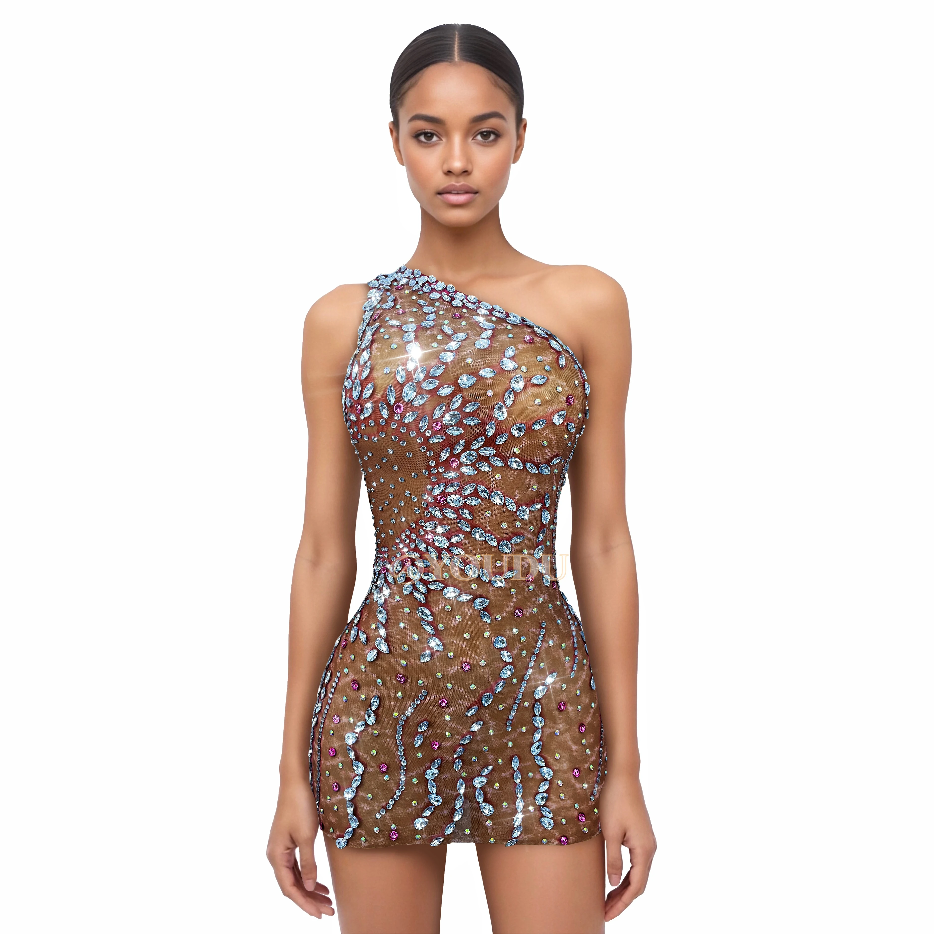 Роскошное вечернее мигающее платье со стразами, короткое платье на одно плечо, женское элегантное платье для коктейльной вечеринки, модный наряд Lunhai
Роскошное вечернее мигающее платье со стразами, короткое платье на одно плечо, женское элегантное платье для коктейльной вечеринки, модный наряд Lunhai