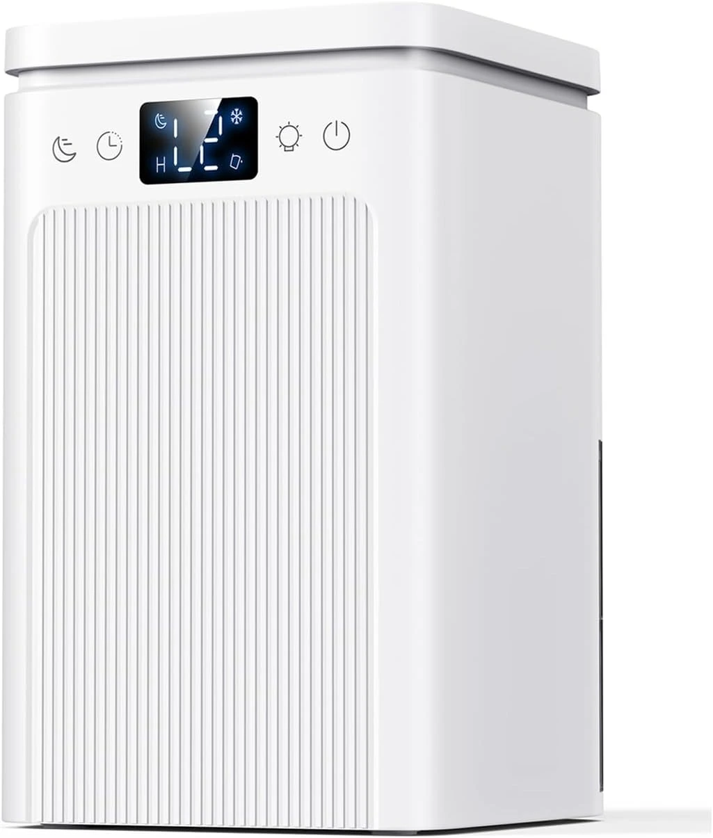 Dehumidifier for Home, 75 OZ Water Tank, Quiet , Auto Shut Off, Auto Defrost, Timer, Sleep Mode, 7 Color Light Dehumidifier - White
Dehumidifier for Home, 75 OZ Water Tank, Quiet , Auto Shut Off, Auto Defrost, Timer, Sleep Mode, 7 Color Light Dehumidifier - White