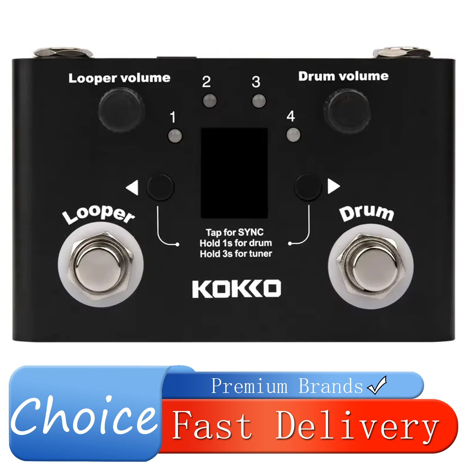 KOKKO Looper Drum Electric Guitarra Effect Pedal Looper Drum Machine Tuner Effect Built-in 30 Drum Kits FLD-1 Guitar Accessories
KOKKO Looper Drum Electric Guitarra Effect Pedal Looper Drum Machine Tuner Effect Built-in 30 Drum Kits FLD-1 Guitar Accessories