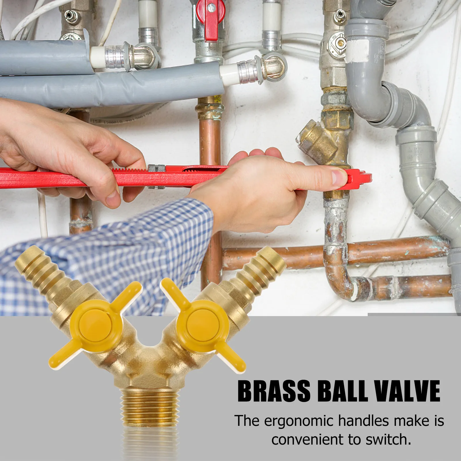 1Pcs Brass Ball Valve Dn15 12mm Y- -Way Gas Valve Small Size Easy Maintenance Durable Pneumatic Gas Control
1Pcs Brass Ball Valve Dn15 12mm Y- -Way Gas Valve Small Size Easy Maintenance Durable Pneumatic Gas Control