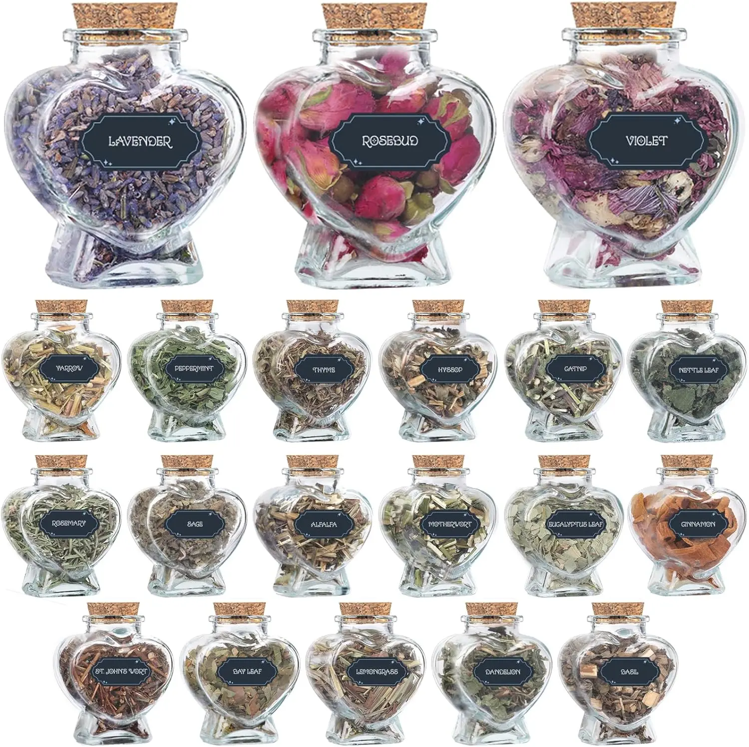 20pc Witchcraft Supplies Herbs Kit - Dried Herbs and Flowers for Witch Beginners - Herb Set for Wicca, Altar Supplies
20pc Witchcraft Supplies Herbs Kit - Dried Herbs and Flowers for Witch Beginners - Herb Set for Wicca, Altar Supplies