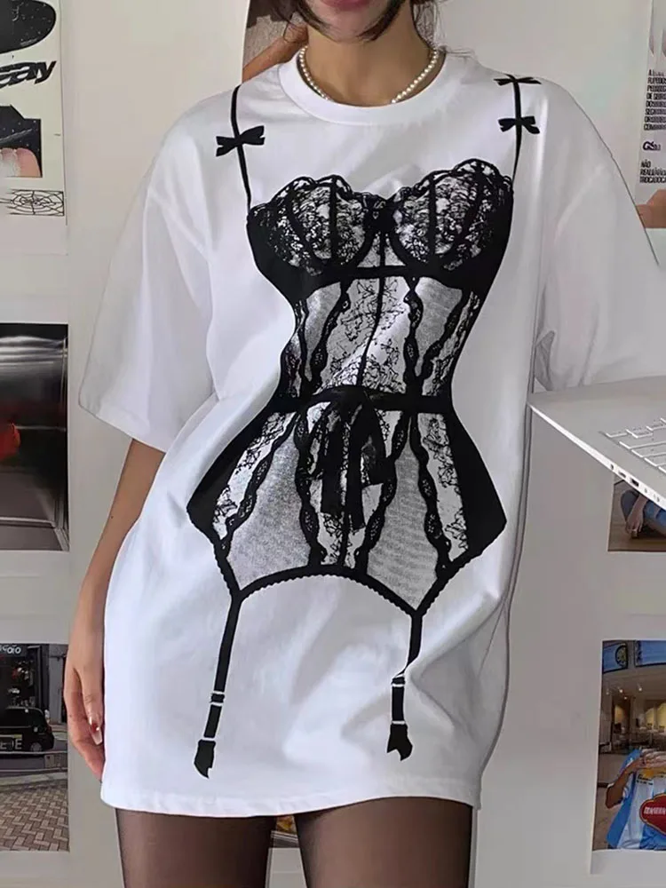 Sexy 100% Cotton Bikini Printed T-Shirts Women's Oversize Short Sleeve Round Neck Top Tees Harajuku Streetwear Clothes Female
Sexy 100% Cotton Bikini Printed T-Shirts Women's Oversize Short Sleeve Round Neck Top Tees Harajuku Streetwear Clothes Female