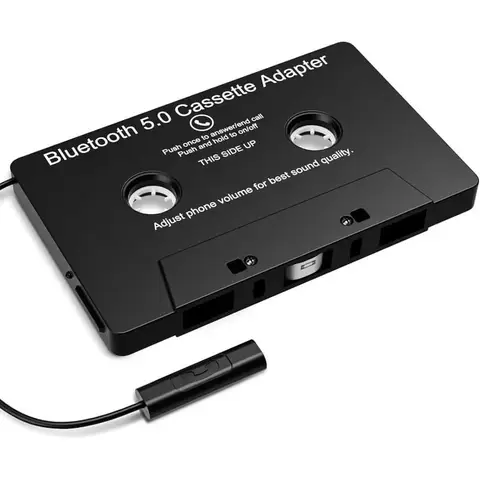 Car Audio Cassette Player Adapters,Tape Player Bluetooth 5.0 Cassette Aux Adapter, Stereo Two-Channel Tape Audio Adapter, Suitab