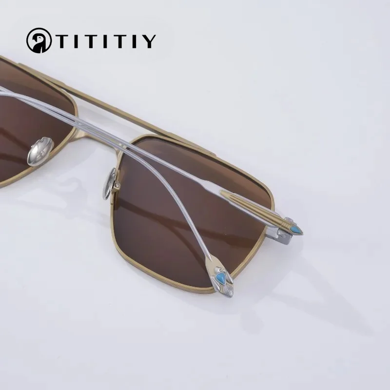 High-end Pure Titanium Sunglasses Luxury Double Bridge Designer Men's Large Frame Driving Anti-glare Polarized Sunglasses UV400
High-end Pure Titanium Sunglasses Luxury Double Bridge Designer Men's Large Frame Driving Anti-glare Polarized Sunglasses UV400