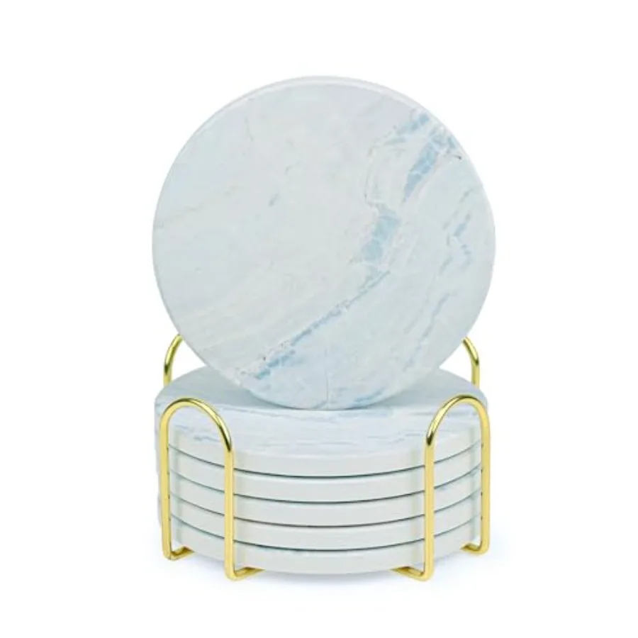 6Pcs Marble Ceramic Drink Coasters, Absorbent Coasters with Cork Base for Table Protection, Coffee Bar Table Accessories House
6Pcs Marble Ceramic Drink Coasters, Absorbent Coasters with Cork Base for Table Protection, Coffee Bar Table Accessories House