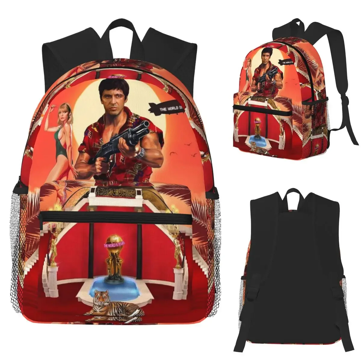 Scarface Student Backpack School Bag Hiking Travel Daypack for Men Women Fashion Bookbag Shoulder Bags
Scarface Student Backpack School Bag Hiking Travel Daypack for Men Women Fashion Bookbag Shoulder Bags