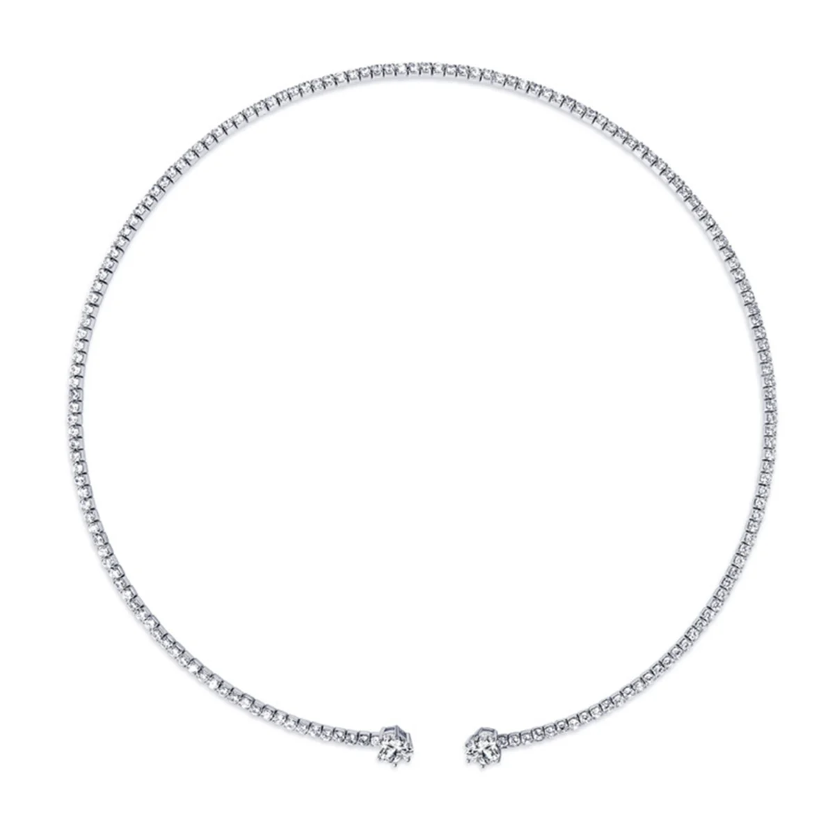 AOA-Light Luxury High-End Heart Moissanite Necklace for Women 925 Sterling Silver Simple Open Collar Necklaces Jewelry,A
AOA-Light Luxury High-End Heart Moissanite Necklace for Women 925 Sterling Silver Simple Open Collar Necklaces Jewelry,A