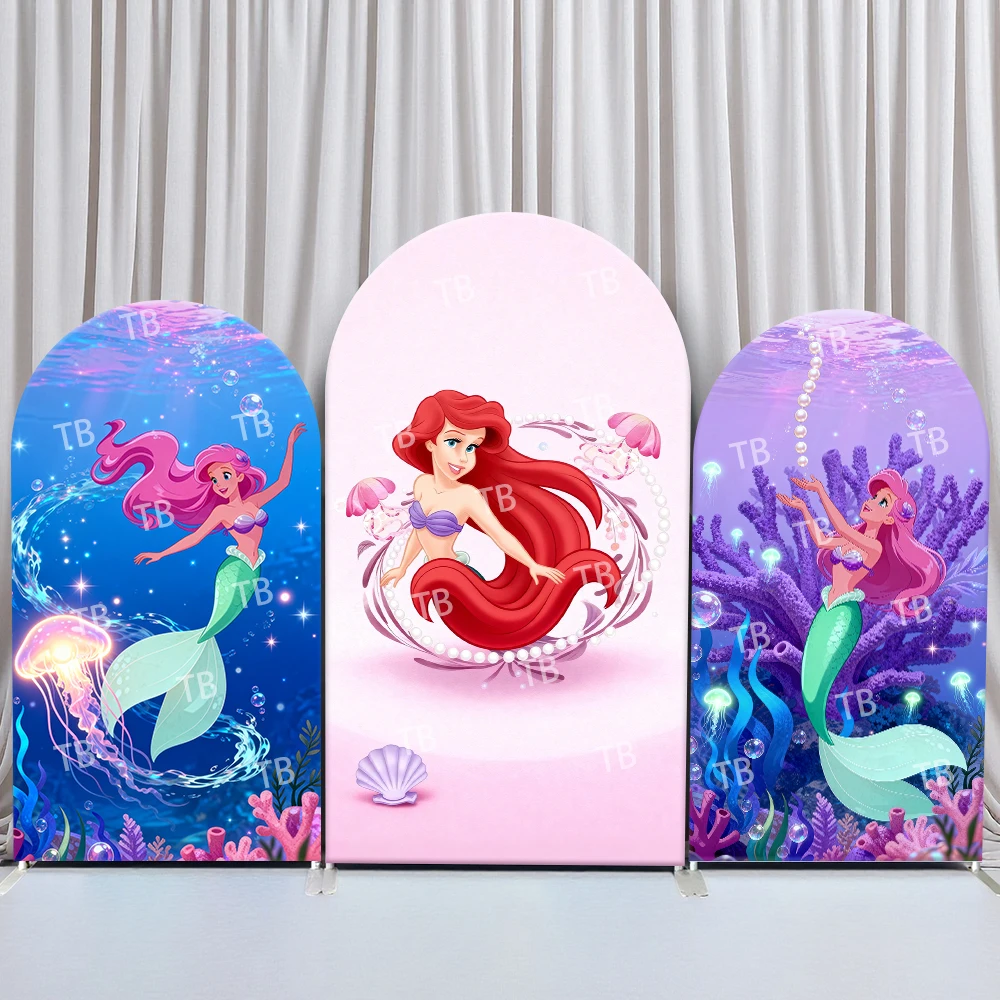 Disney Ariel Arch Backdrop Cover Underwater Jellyfish Coral Scene for Birthday and Baby Shower Party Photo Booth Decor Props
Disney Ariel Arch Backdrop Cover Underwater Jellyfish Coral Scene for Birthday and Baby Shower Party Photo Booth Decor Props
