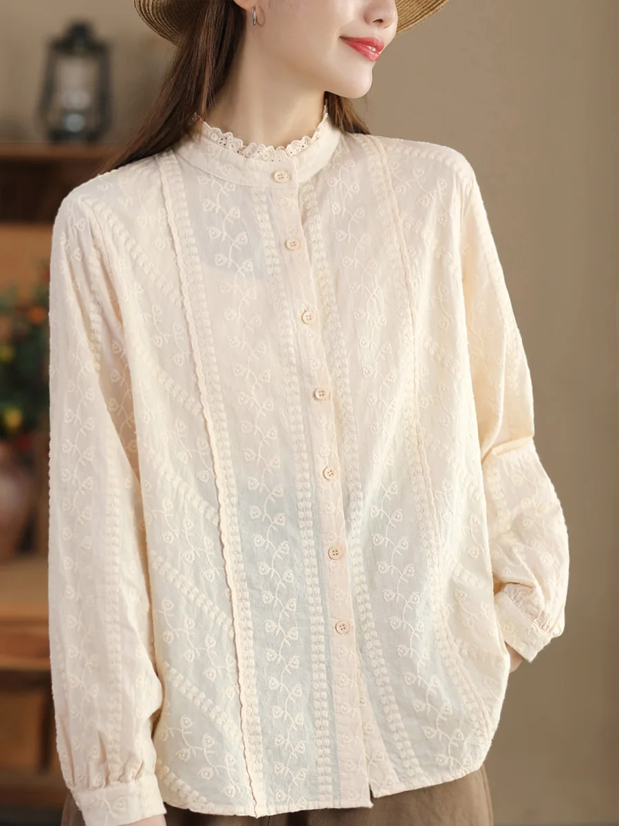 Artistic Pure Cotton irt Ladies Heavy Embroidery Cotton Top Ele Floral Embroidered irt Spring Long Sve Loose Fit S...
Artistic Pure Cotton irt Ladies Heavy Embroidery Cotton Top Ele Floral Embroidered irt Spring Long Sve Loose Fit S...