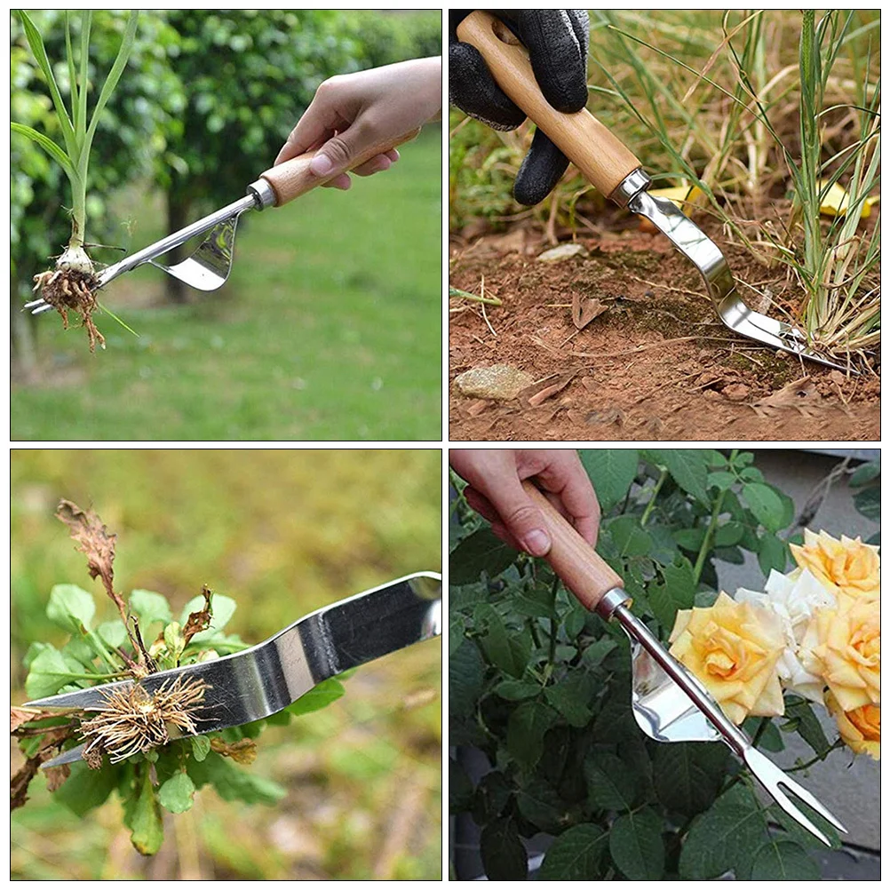 Stainless Steel Weeding Fork Manual Root Remover Garden Weeder Tool Wood Handle Durable Yard Weeding Device Extractor
Stainless Steel Weeding Fork Manual Root Remover Garden Weeder Tool Wood Handle Durable Yard Weeding Device Extractor