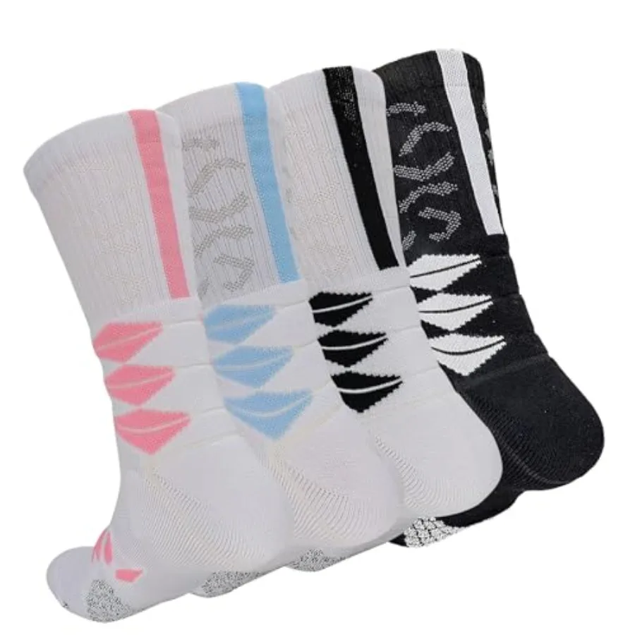 Athletic Crew Socks Performance Thick Cushioned Sport Basketball Running Training Compression Socks for Men and Women
Athletic Crew Socks Performance Thick Cushioned Sport Basketball Running Training Compression Socks for Men and Women