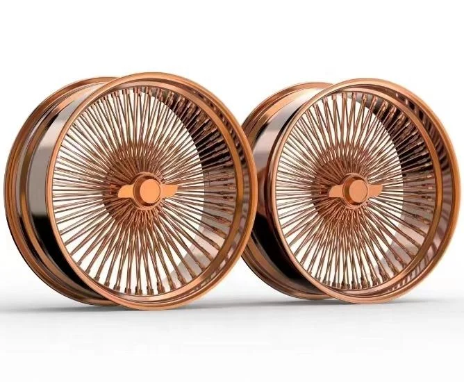 Hot-selling Custom New Design 15-20 inch 5 Holes 5 X 120 Forged Rose Gold Spoke Wire Car Wheels Rims passenger car wheels
Hot-selling Custom New Design 15-20 inch 5 Holes 5 X 120 Forged Rose Gold Spoke Wire Car Wheels Rims passenger car wheels