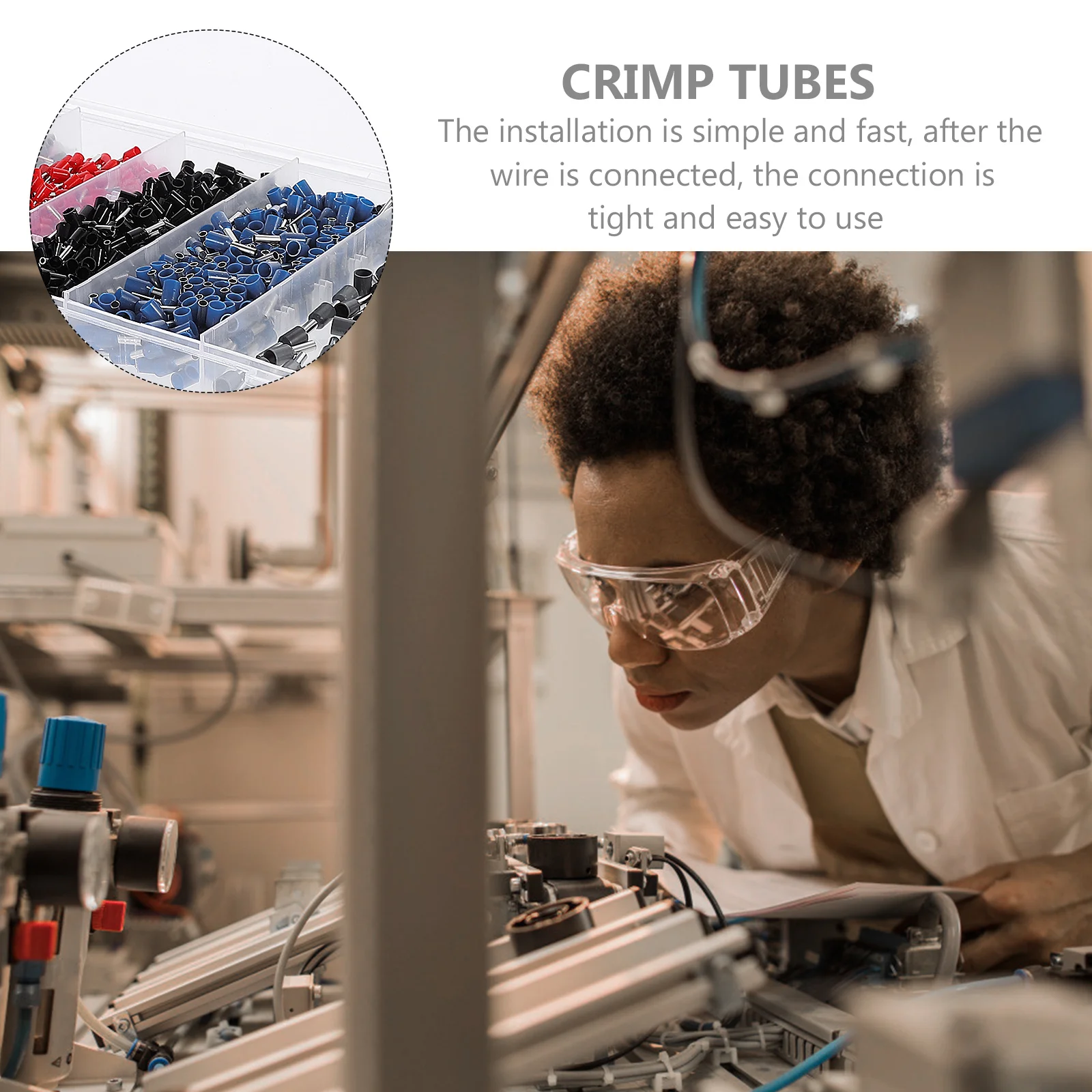 1200Pcs Electric Wire Ferrules Terminals Kit Standard Color-Coded Crimp Tubes for Wiring Projects Cable Connector
1200Pcs Electric Wire Ferrules Terminals Kit Standard Color-Coded Crimp Tubes for Wiring Projects Cable Connector