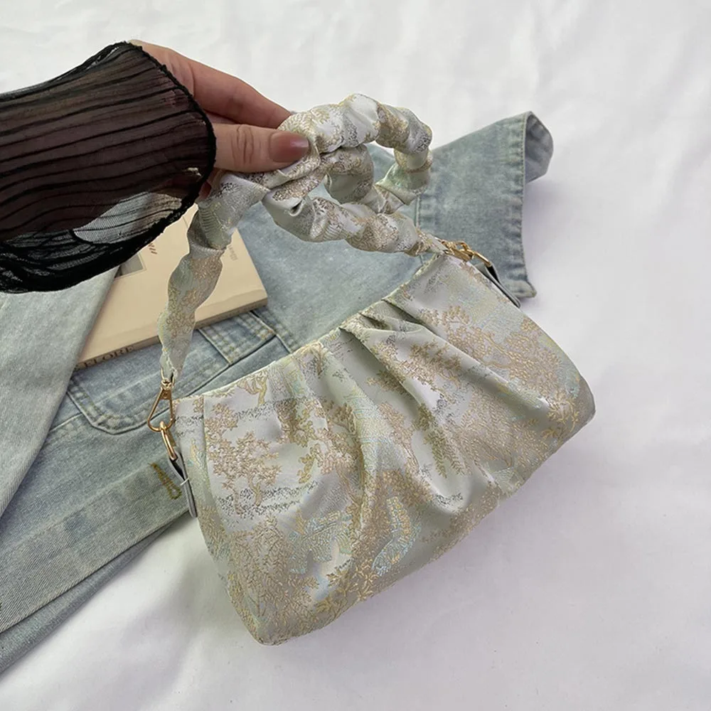 Casual New Chinese Style Shoulder Bags Solid Color Large Capacity Armpit Bag Handheld DIY Pleated Handbag Women Girls
Casual New Chinese Style Shoulder Bags Solid Color Large Capacity Armpit Bag Handheld DIY Pleated Handbag Women Girls