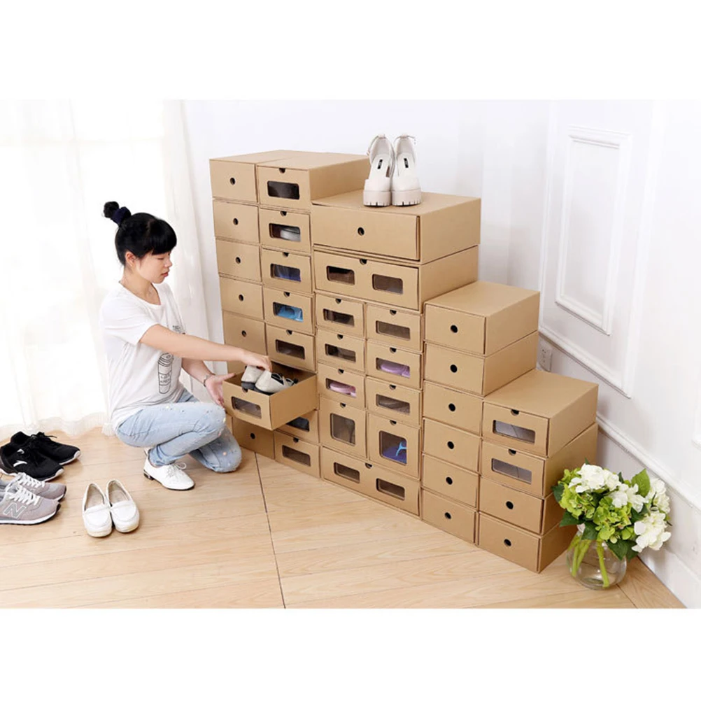 2pcs Thickened Shoe Box Transparent Drawer-Style Shoes Storage Container Dustproof For Home Wardrobe Socks Underwear
2pcs Thickened Shoe Box Transparent Drawer-Style Shoes Storage Container Dustproof For Home Wardrobe Socks Underwear