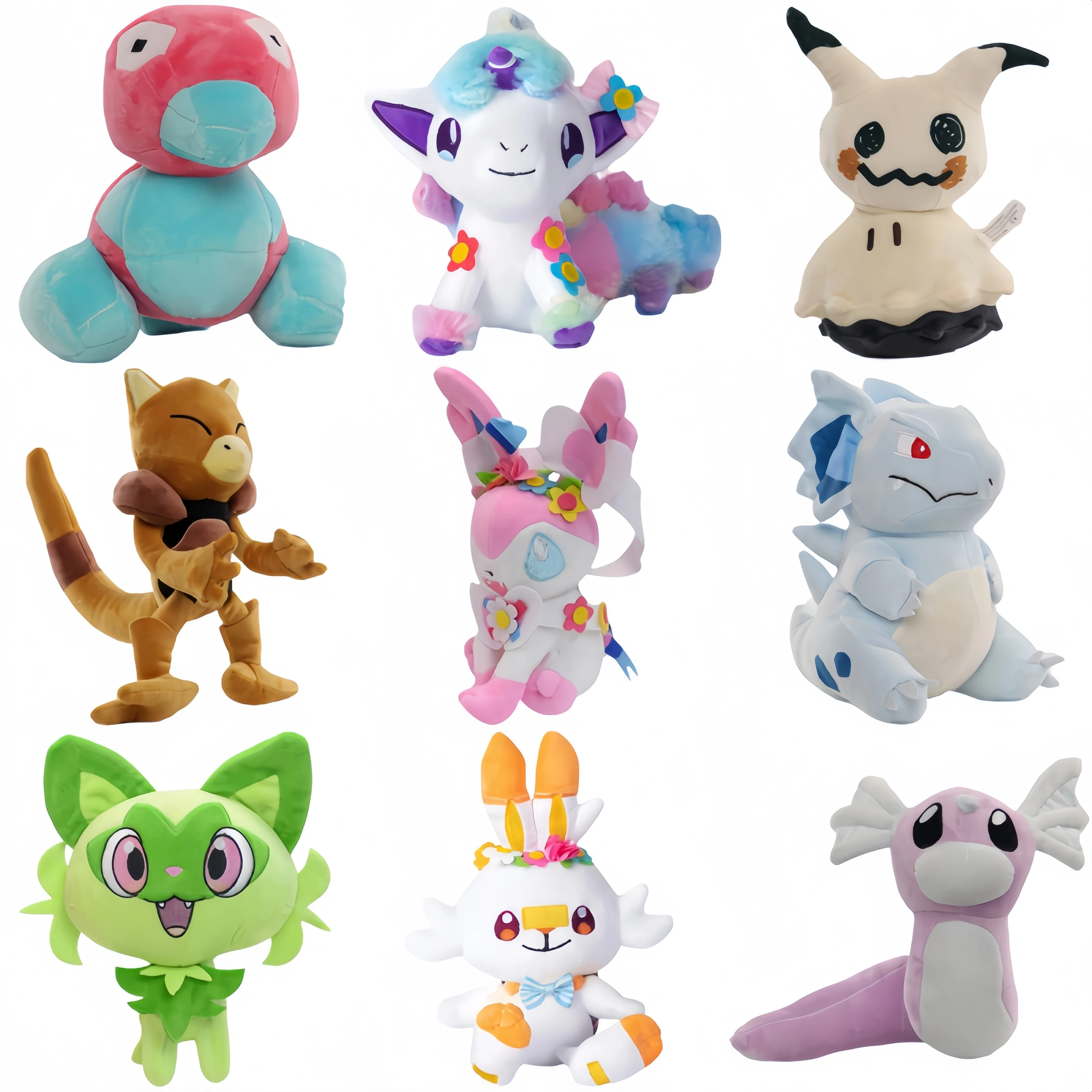 Pokemon Plush Toy Scorbunny Sylveon Ponyta Plushies Toys Hobbies Kawaii Mimikyu Nidorina Porygon Emolga Stuffed Dolls Kids Gift
Pokemon Plush Toy Scorbunny Sylveon Ponyta Plushies Toys Hobbies Kawaii Mimikyu Nidorina Porygon Emolga Stuffed Dolls Kids Gift