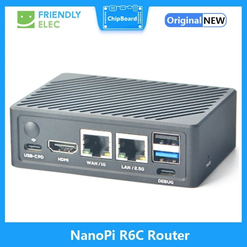 NanoPi R6C 4 ГБ/8 ГБ ОЗУ 32 ГБ eMMC Маршрутизатор Rockchip RK3588S A76 A55 Dual 2.5G Ethernet Поддержка HDMI2 Linux/Openwrt/Debian/Ubuntu 
NanoPi R6C 4 ГБ/8 ГБ ОЗУ 32 ГБ eMMC Маршрутизатор Rockchip RK3588S A76 A55 Dual 2.5G Ethernet Поддержка HDMI2 Linux/Openwrt/Debian/Ubuntu