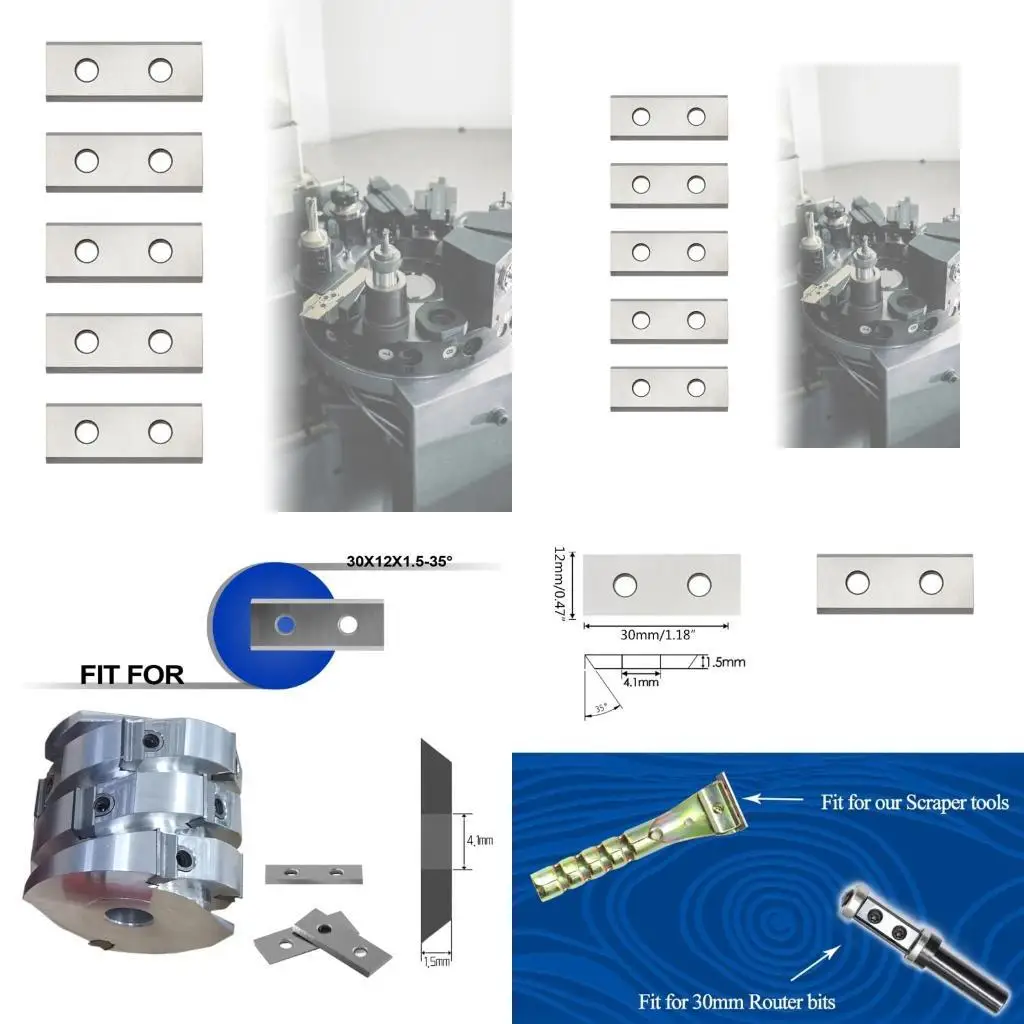 G6KF Square Inserts Cutters 30x12x1.5mm-30° Replacement for Woodworking Planer Cutter Lathe Turning Tool
G6KF Square Inserts Cutters 30x12x1.5mm-30° Replacement for Woodworking Planer Cutter Lathe Turning Tool