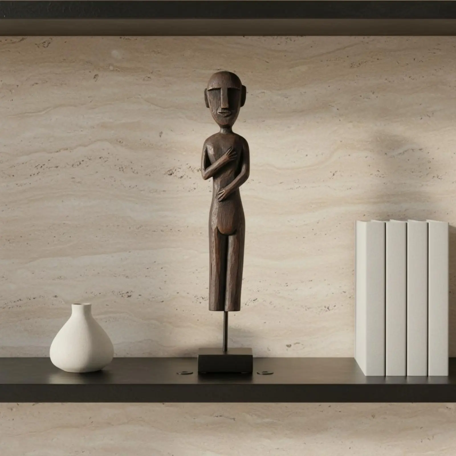 2 Pieces Human Form Sculpture Resin Material Decorative Standing Statue Female Sculpture Artistic Design Woman Statue
2 Pieces Human Form Sculpture Resin Material Decorative Standing Statue Female Sculpture Artistic Design Woman Statue
