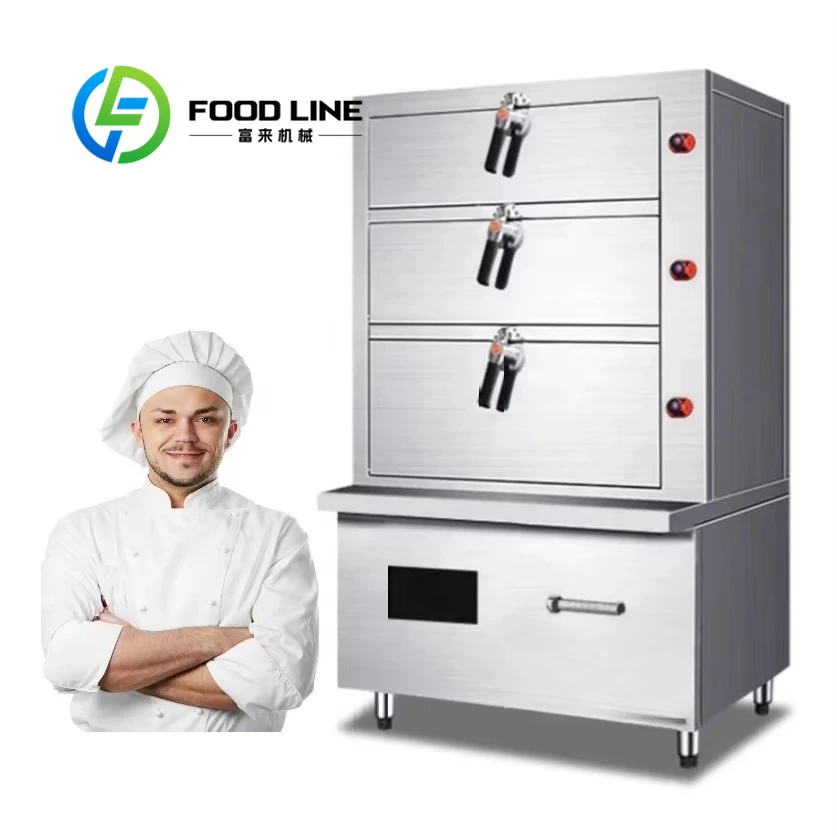 Коммерческая трехслойная электрическая пароварка для риса 380 В, 20 кВт-30 кВт, шкаф для приготовления на пару морепродуктов, машина для посуды в ресторане
Коммерческая трехслойная электрическая пароварка для риса 380 В, 20 кВт-30 кВт, шкаф для приготовления на пару морепродуктов, машина для посуды в ресторане