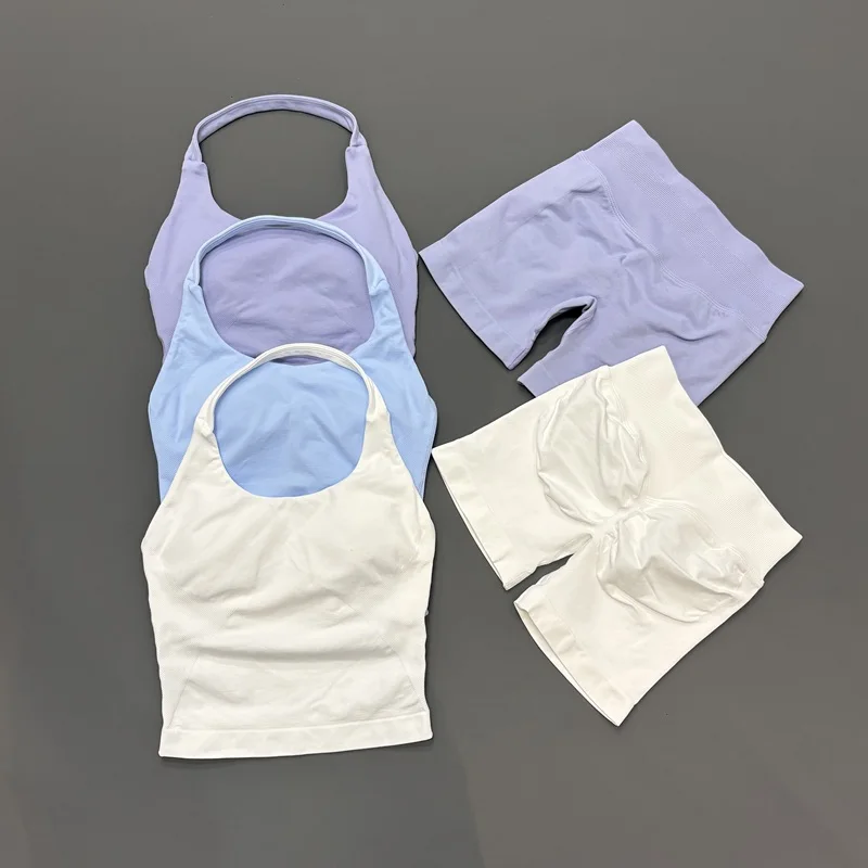 2 Piece HISTELLO Impact Halter Top & Sports Shorts Set Women Seamless Yoga Workout Tank Top Hip Lifting Gym Sports Suit
2 Piece HISTELLO Impact Halter Top & Sports Shorts Set Women Seamless Yoga Workout Tank Top Hip Lifting Gym Sports Suit