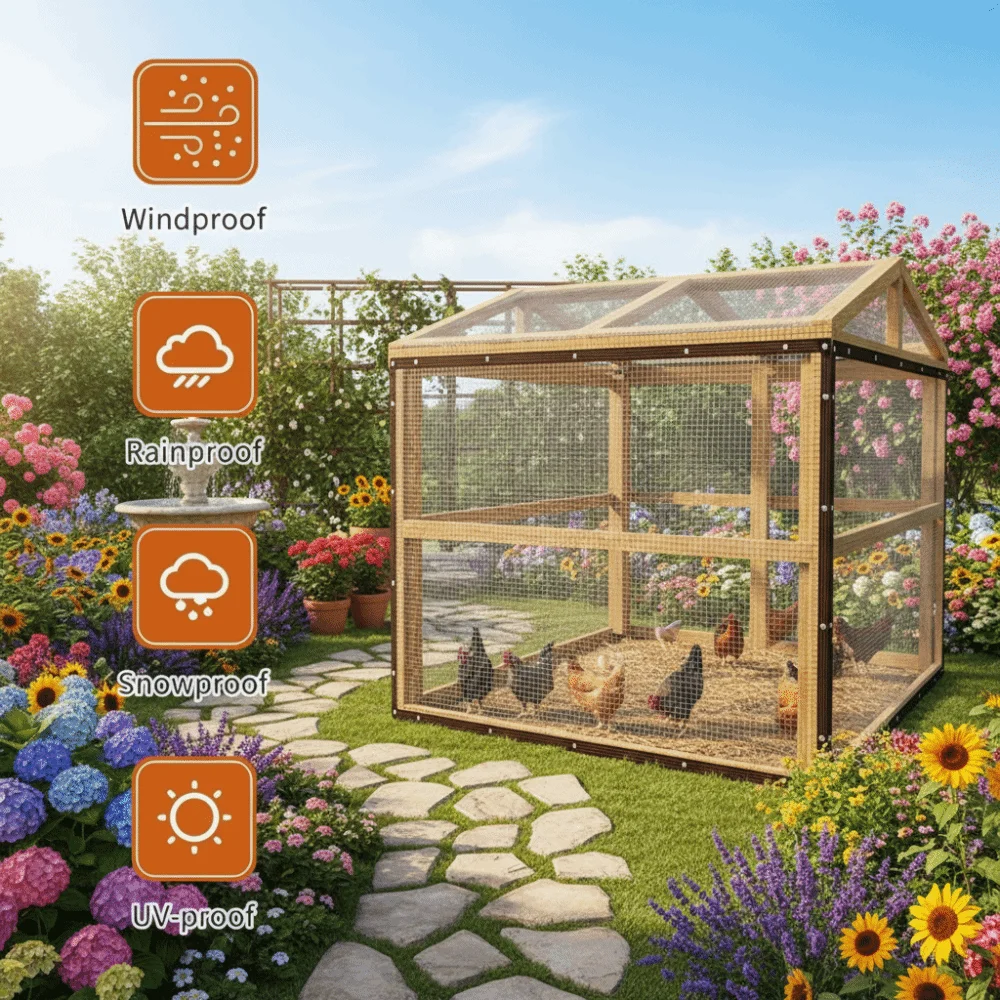 Snowproof Waterproof Tarpaulin Transparent Dust-Proof Wind-Resistant Rain Cover Foldable For Gardens Chicken Coops And Camping
Snowproof Waterproof Tarpaulin Transparent Dust-Proof Wind-Resistant Rain Cover Foldable For Gardens Chicken Coops And Camping