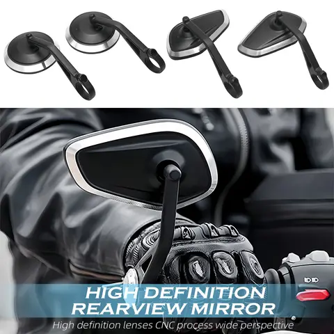 Espelho retrovisor para guiador de moto para Rocket 3 Street Triple S 765 765 RS 765 R Trident 660 Speed Triple 1200 RS 1200 RR